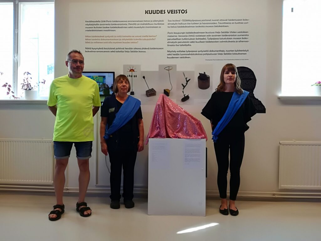 Osallistavan yleisötyön yhteistyönä syntyi Idea Express -veistos