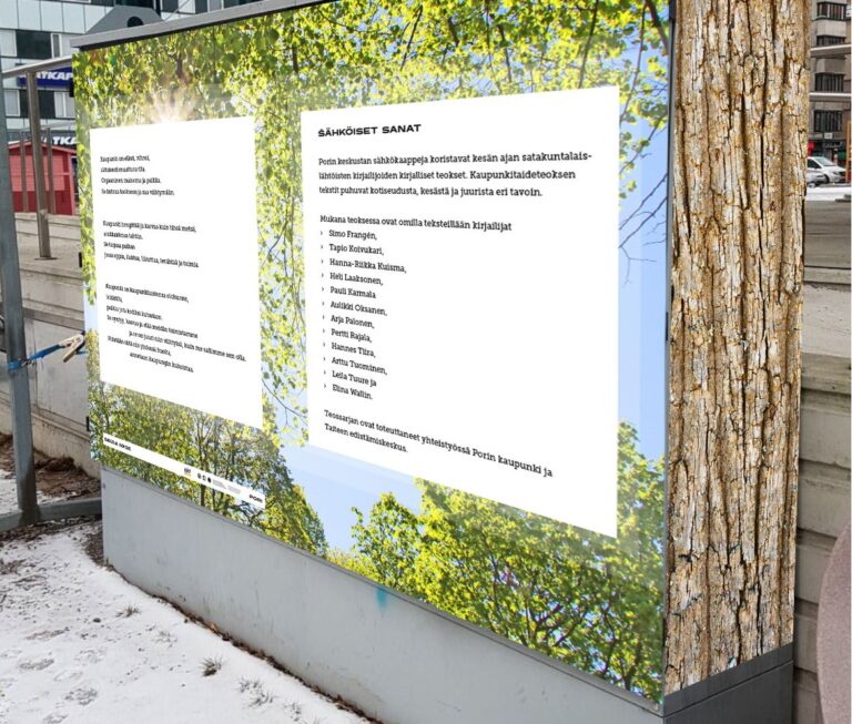 Havainnekuva sähkökaapista sanataiteella