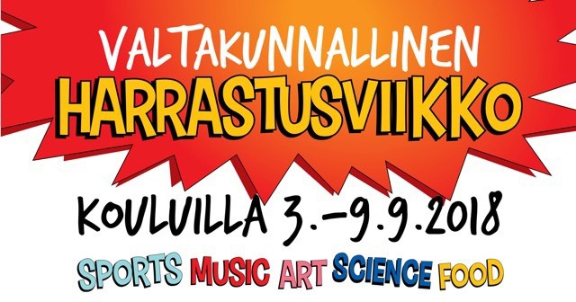 Valtakunnallinen harrastusviikko 3.-9.9.2018