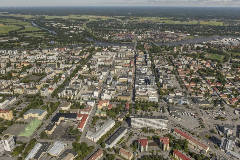 Ilmakuva keskustasta
