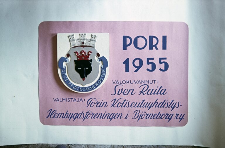 Kuvaaja Sven Raita Satakunnan Museo