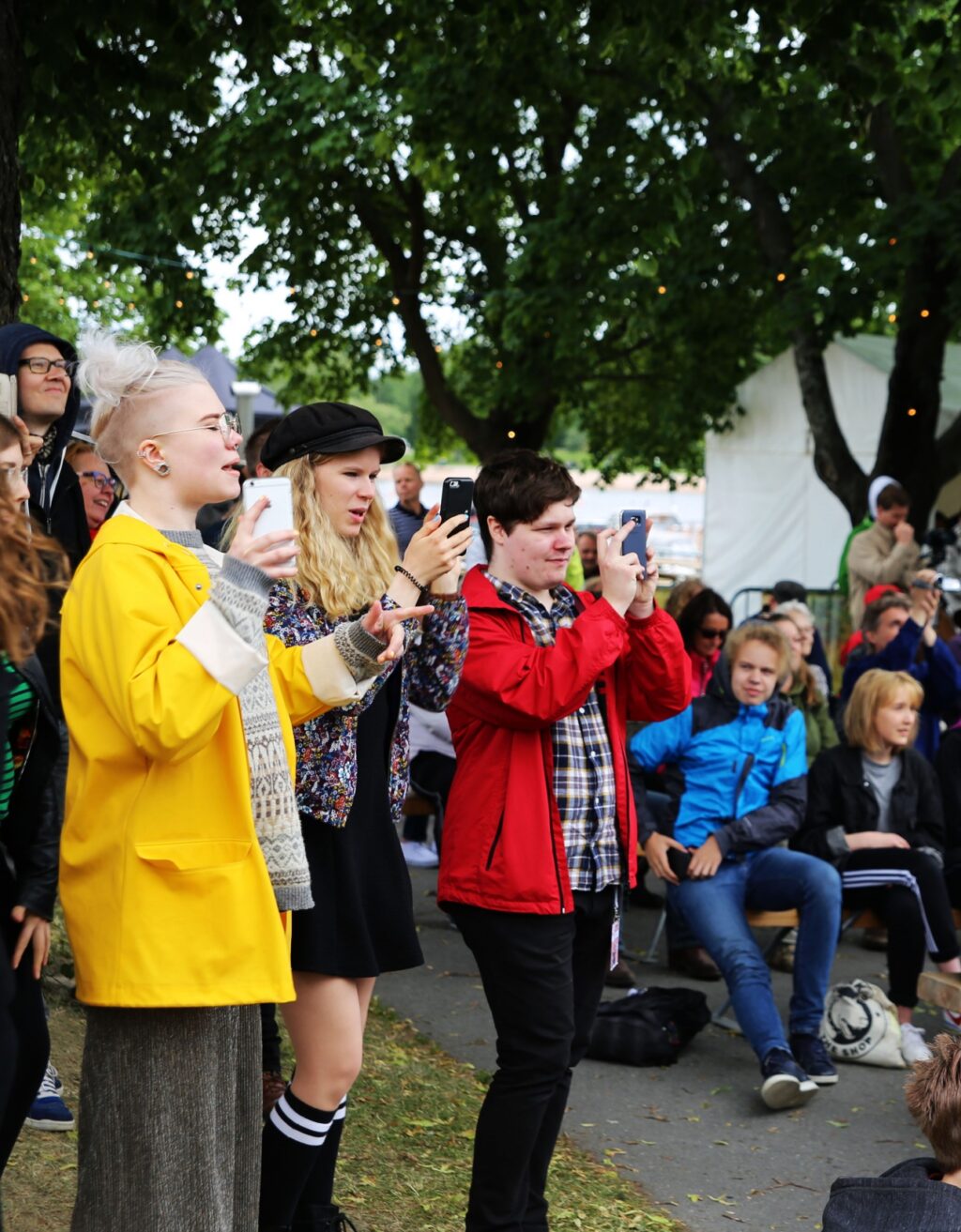 Konsertin kuuntelijat