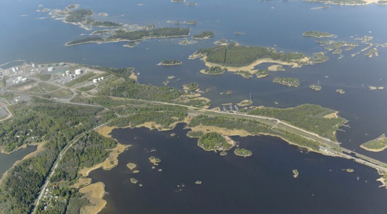 Tahkoluoto-Paakarit osayleiskaavan aluetta ilmakuvassa