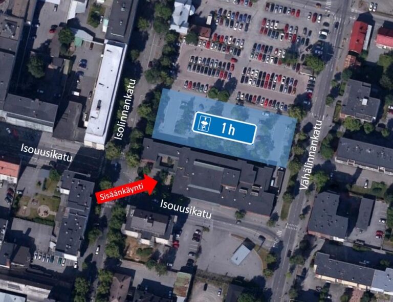 Karttakuva koronarokotukset nuorisotalolla