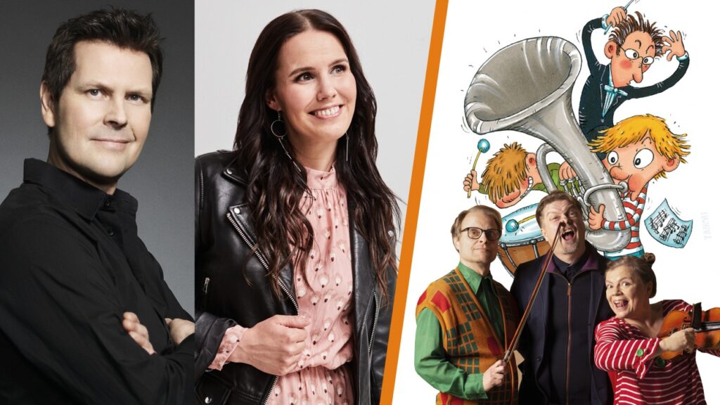 Heikki Elo, Anne Mattila sekä Ella ja kaverit konsertissa -kirjan kuvitus ja Paavo Kerosuo, Timo Parvela sekä Lotta Kuusisto.