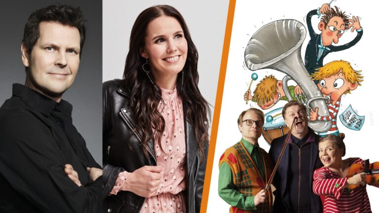 Heikki Elo, Anne Mattila sekä Ella ja kaverit konsertissa -kirjan kuvitus ja Paavo Kerosuo, Timo Parvela sekä Lotta Kuusisto.