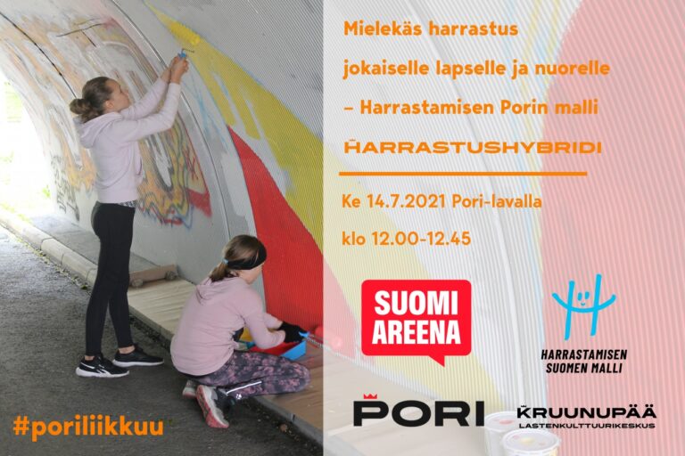 SuomiAreena 2021 -keskustelun mainos harrastushybridistä.