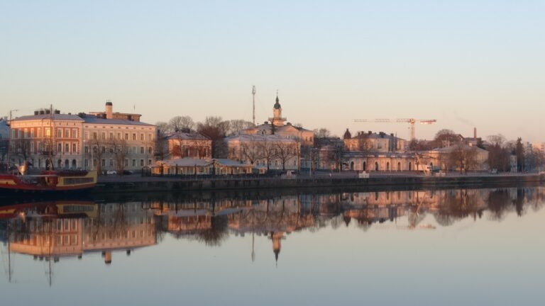 Talvinen Etelärannan maisema