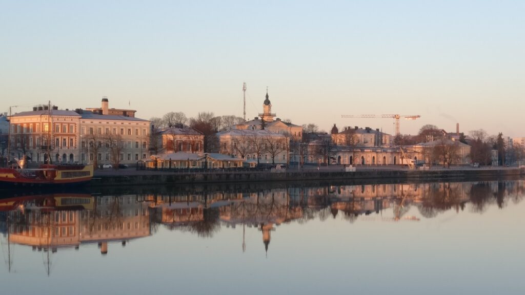 Talvinen Etelärannan maisema