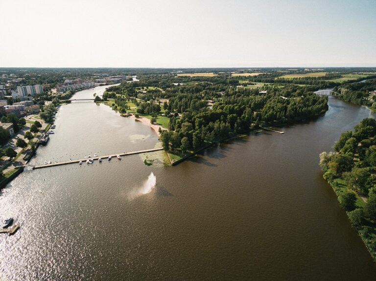Kirjurinluoto is the central park of Pori