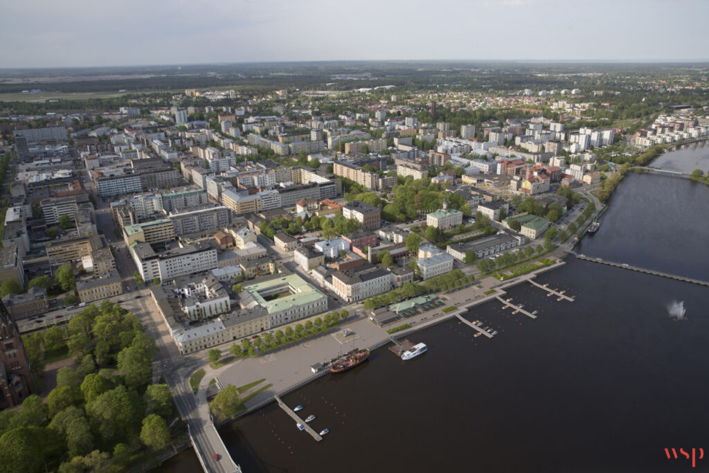 Jokikeskuksen 1. ja 2. vaiheen havainnekuva