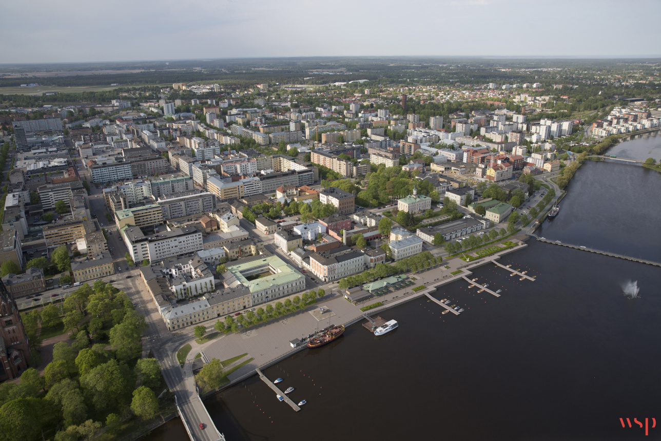 Jokikeskuksen 1. ja 2. vaiheen havainnekuva