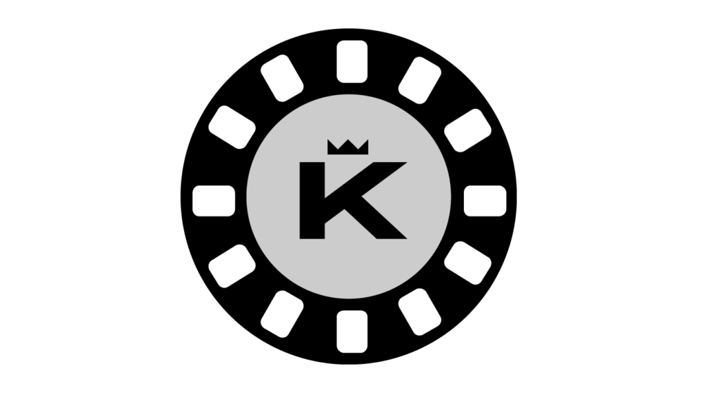 Kinokellarin logo. Filmirullaympyrä, jonka sisällä on K-kirjain Pori Sans -fontilla.