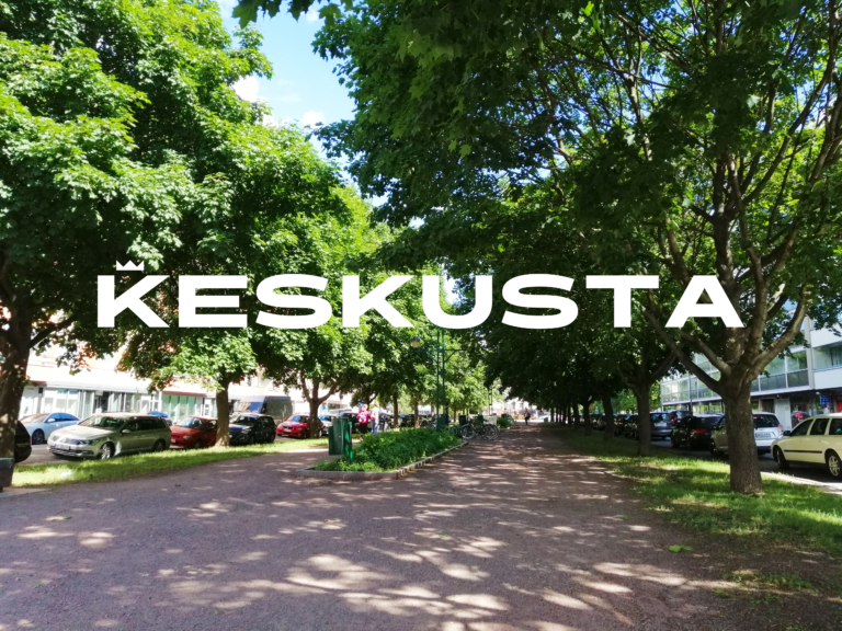 Keskusta Pori Sans -fontilla.