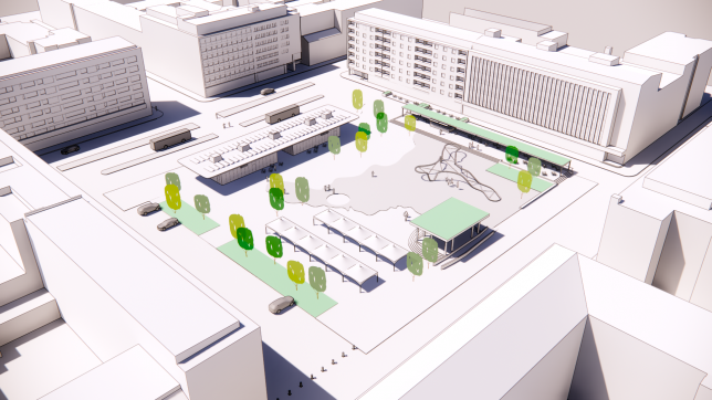 Kauppatorin yleissuunnitelmaluonnos, Yyteri, by Ramboll Finland Oy