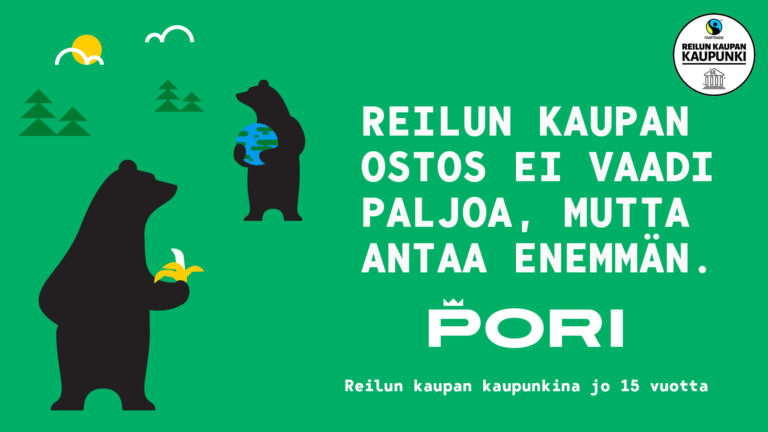 Pori Reilun kaupan kaupunkina 15 vuotta