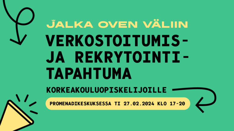 Jalka oven väliin -tapahtumakuva