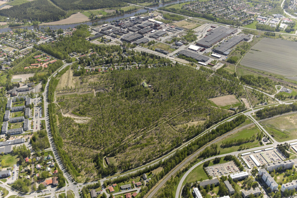 Koiviston ulkoilupuisto ilmasta kuvattuna
