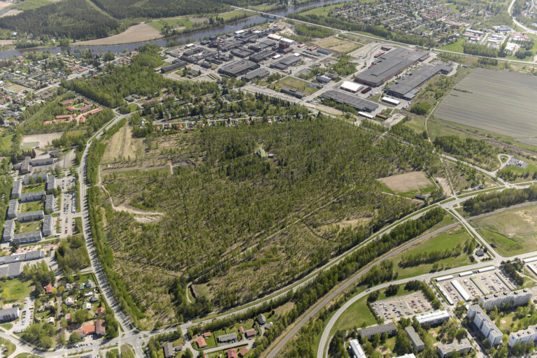 Koiviston ulkoilupuisto ilmasta kuvattuna