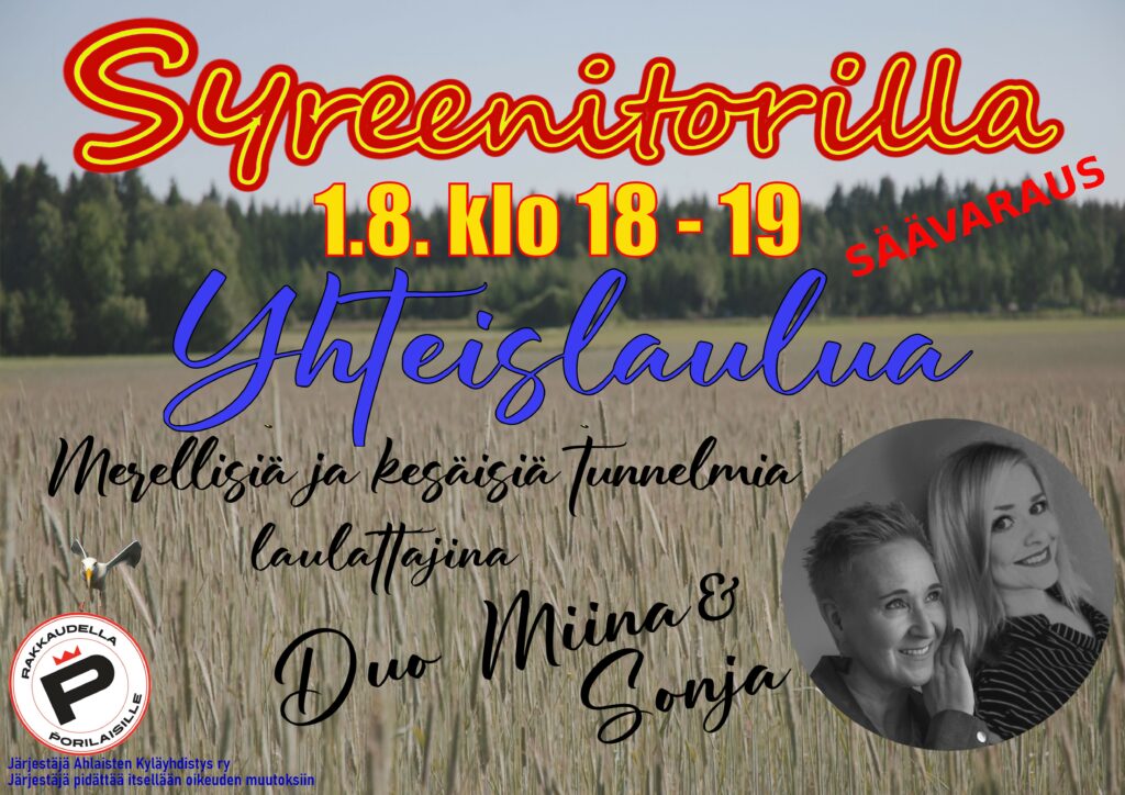 Mainoskuva yhteislaulutapahtumasta