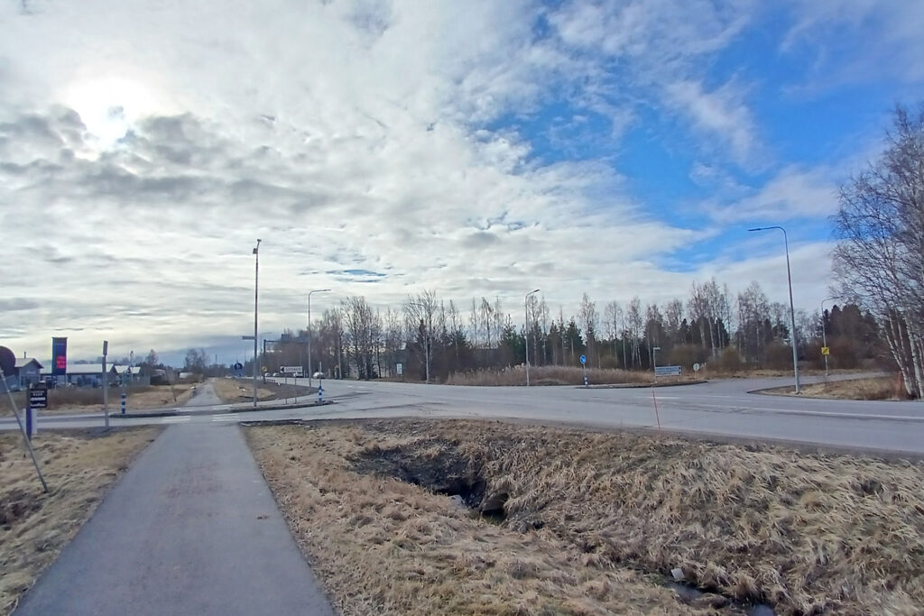 Valokuva Vaasantien risteyksestä