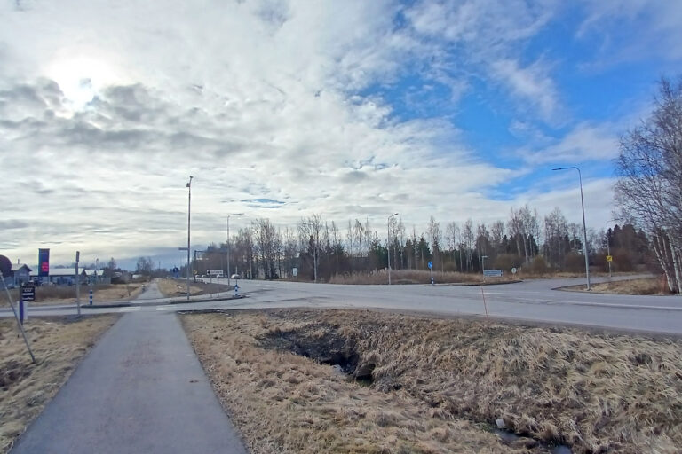 Valokuva Vaasantien risteyksestä