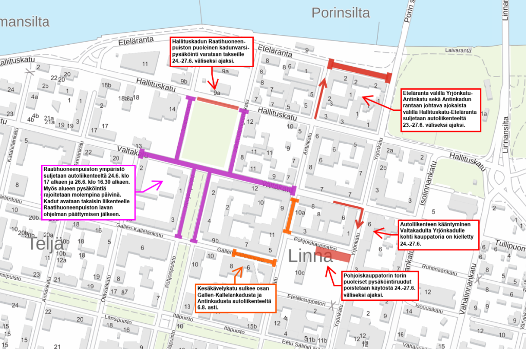 Kartta järjestelyistä