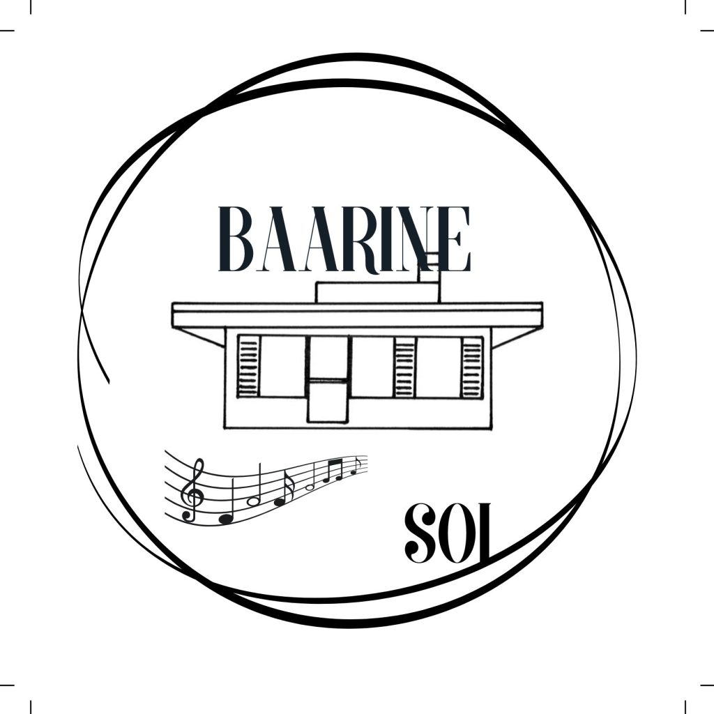 Baarine Soi -tapahtuman musta logo valkoisella pohjalla