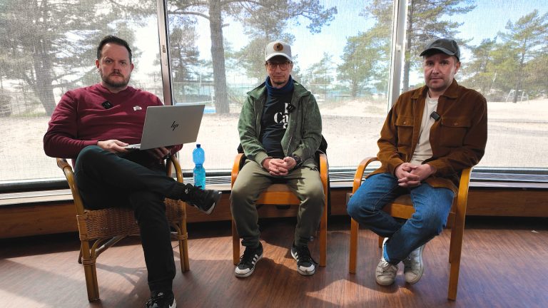 Kari Ketonen ja Joonas Nordman Kasvun metropori -podcastin jaksossa