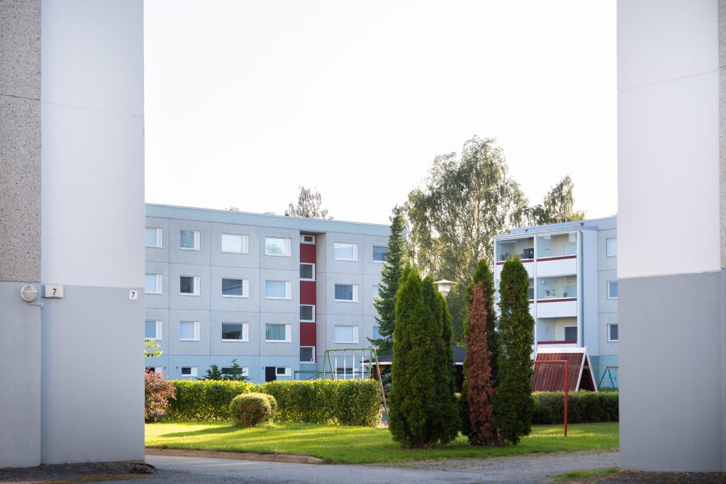 Kerrostaloja VÄinölän kaupunginosassa
