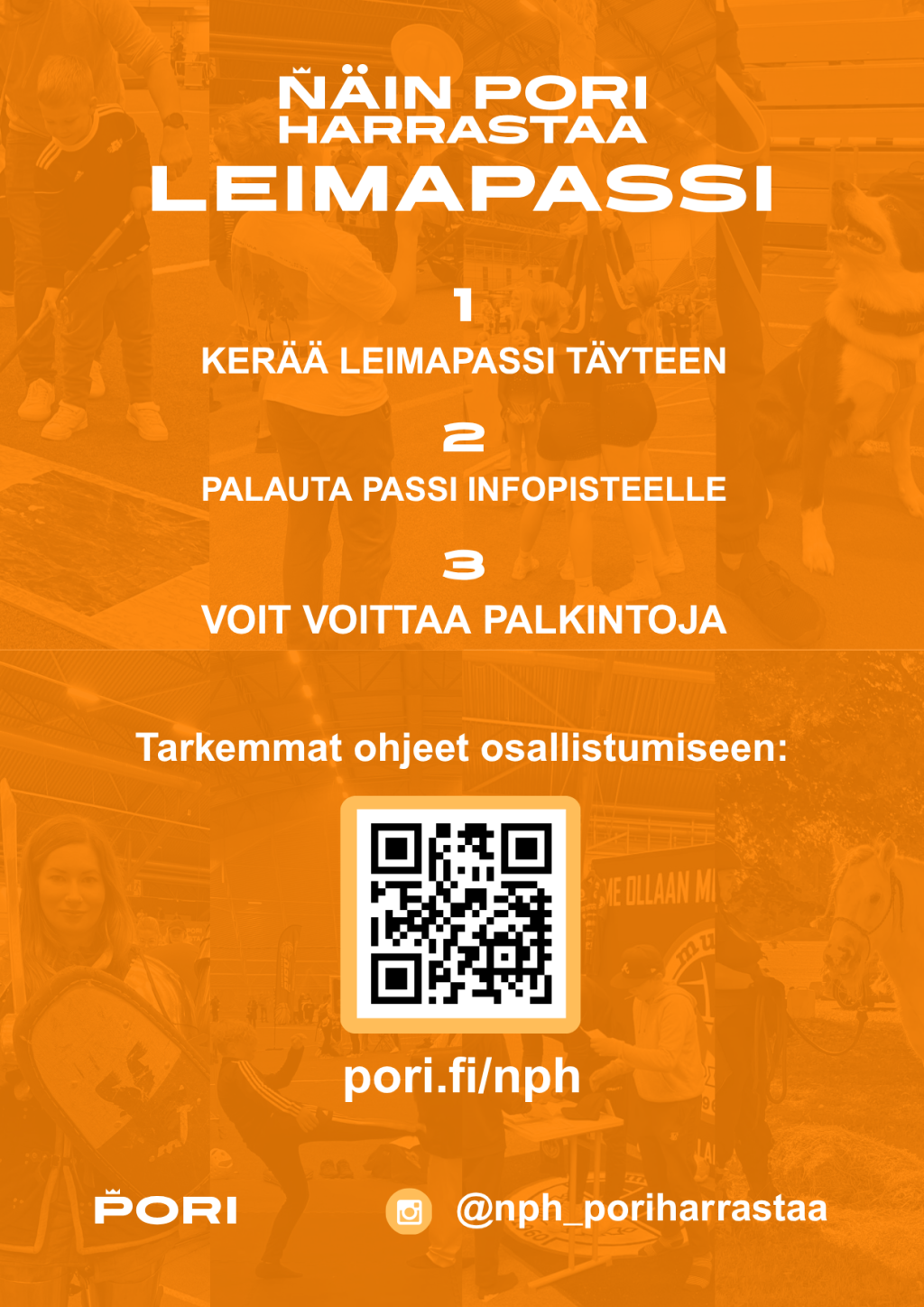 Oranssin leimapassin takaosa