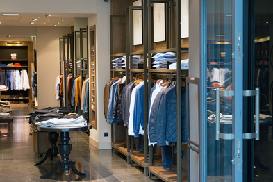 A clothing shop.